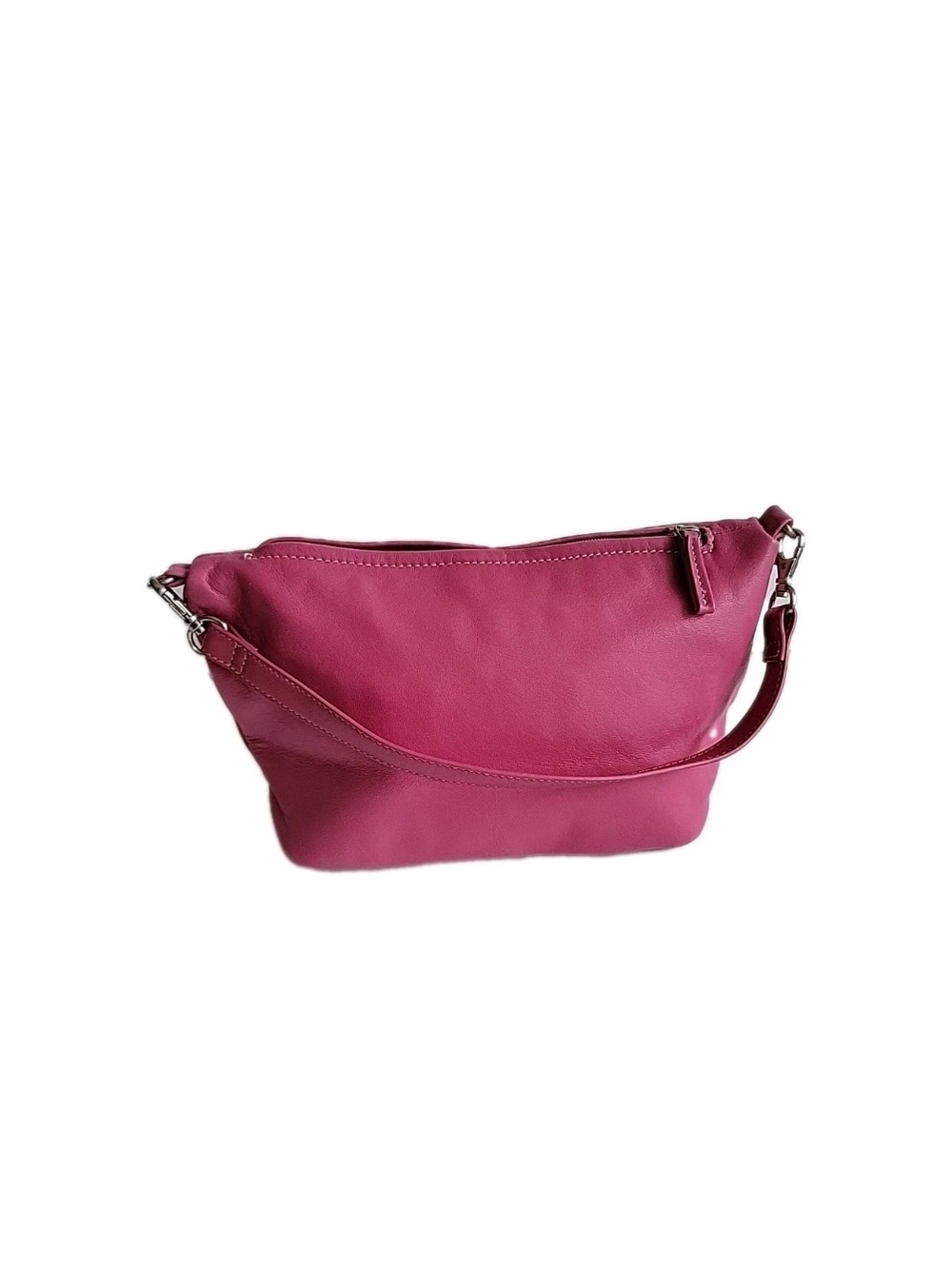 Tignanello Fuchsia Pink Leather Mini Crossbody Bag Y2k